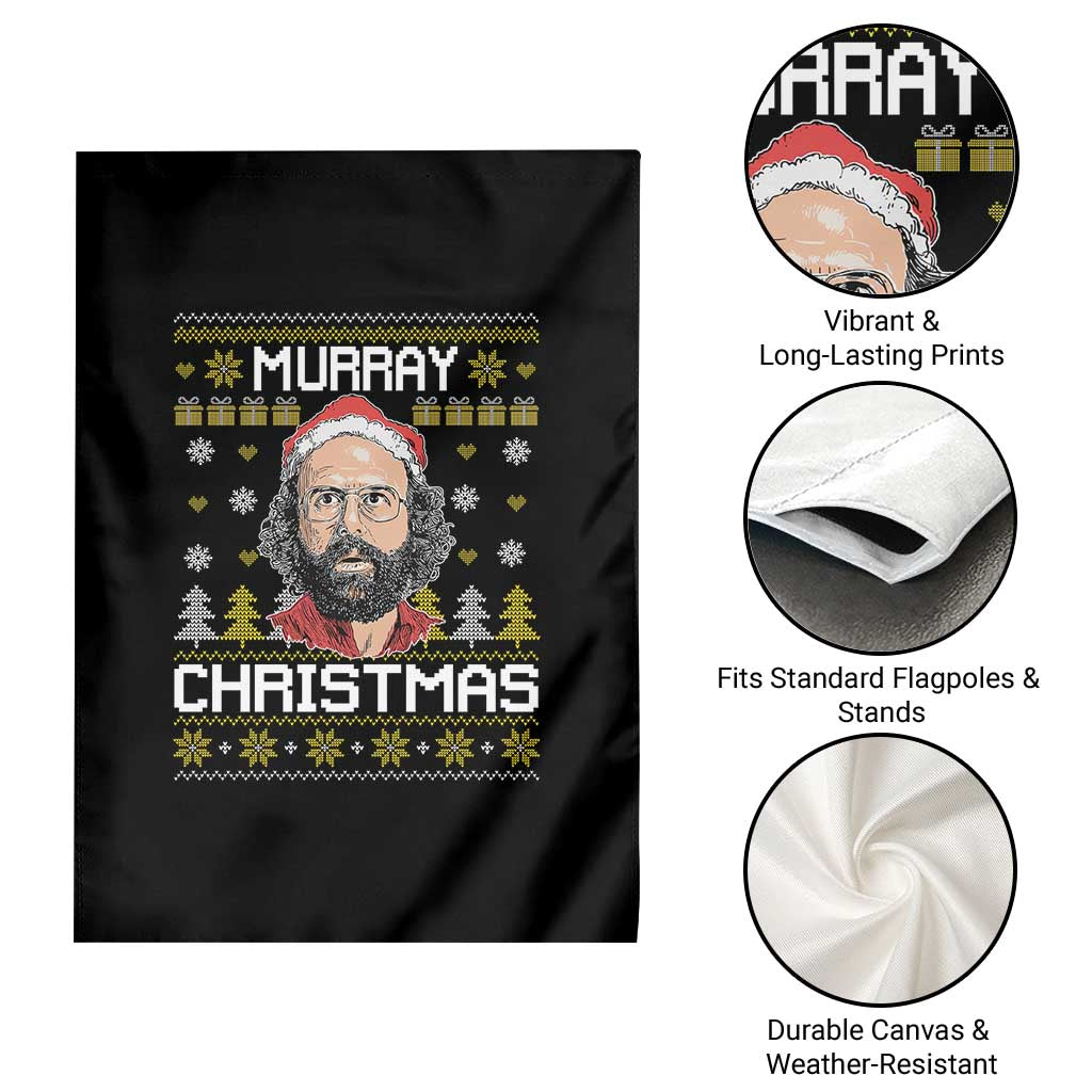 Funny Murray Christmas Garden Flag Stranger Xmas Things Holiday Movie - Wonder Print Shop
