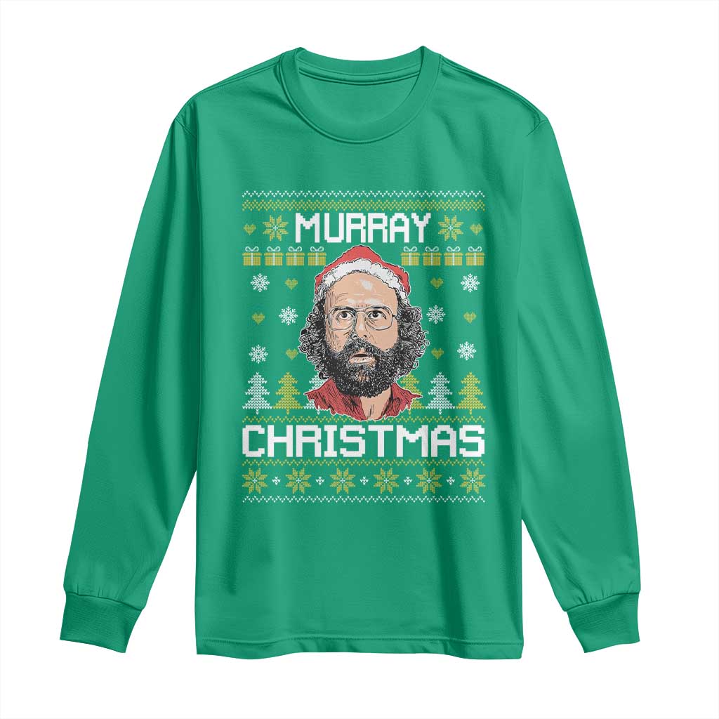 Funny Murray Christmas Long Sleeve Shirt Stranger Xmas Things Holiday Movie - Wonder Print Shop