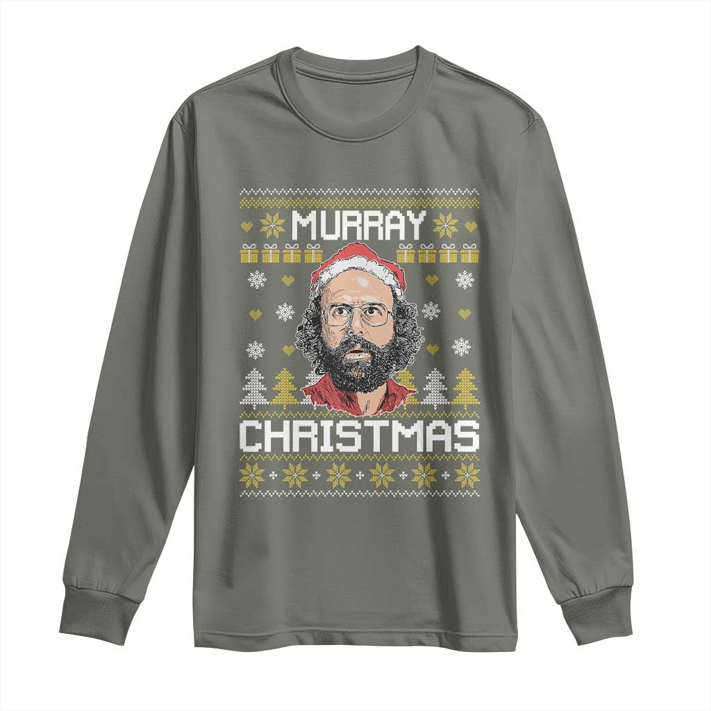 Funny Murray Christmas Long Sleeve Shirt Stranger Xmas Things Holiday Movie - Wonder Print Shop