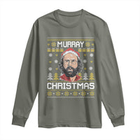 Funny Murray Christmas Long Sleeve Shirt Stranger Xmas Things Holiday Movie - Wonder Print Shop
