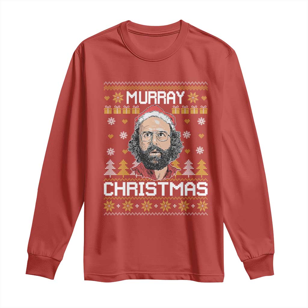 Funny Murray Christmas Long Sleeve Shirt Stranger Xmas Things Holiday Movie - Wonder Print Shop