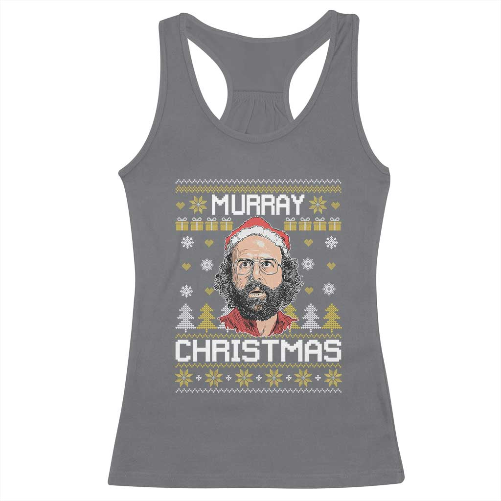 Funny Murray Christmas Racerback Tank Top Stranger Xmas Things Holiday Movie - Wonder Print Shop