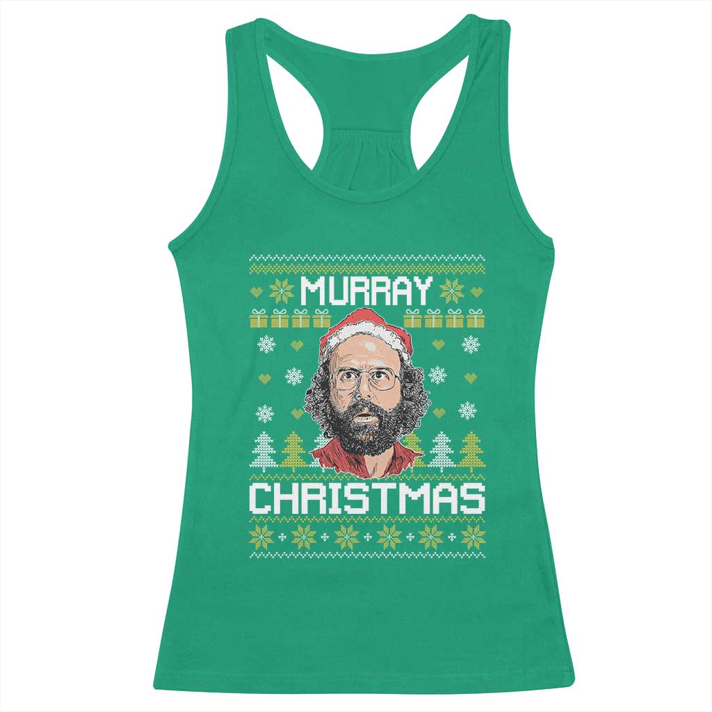 Funny Murray Christmas Racerback Tank Top Stranger Xmas Things Holiday Movie - Wonder Print Shop
