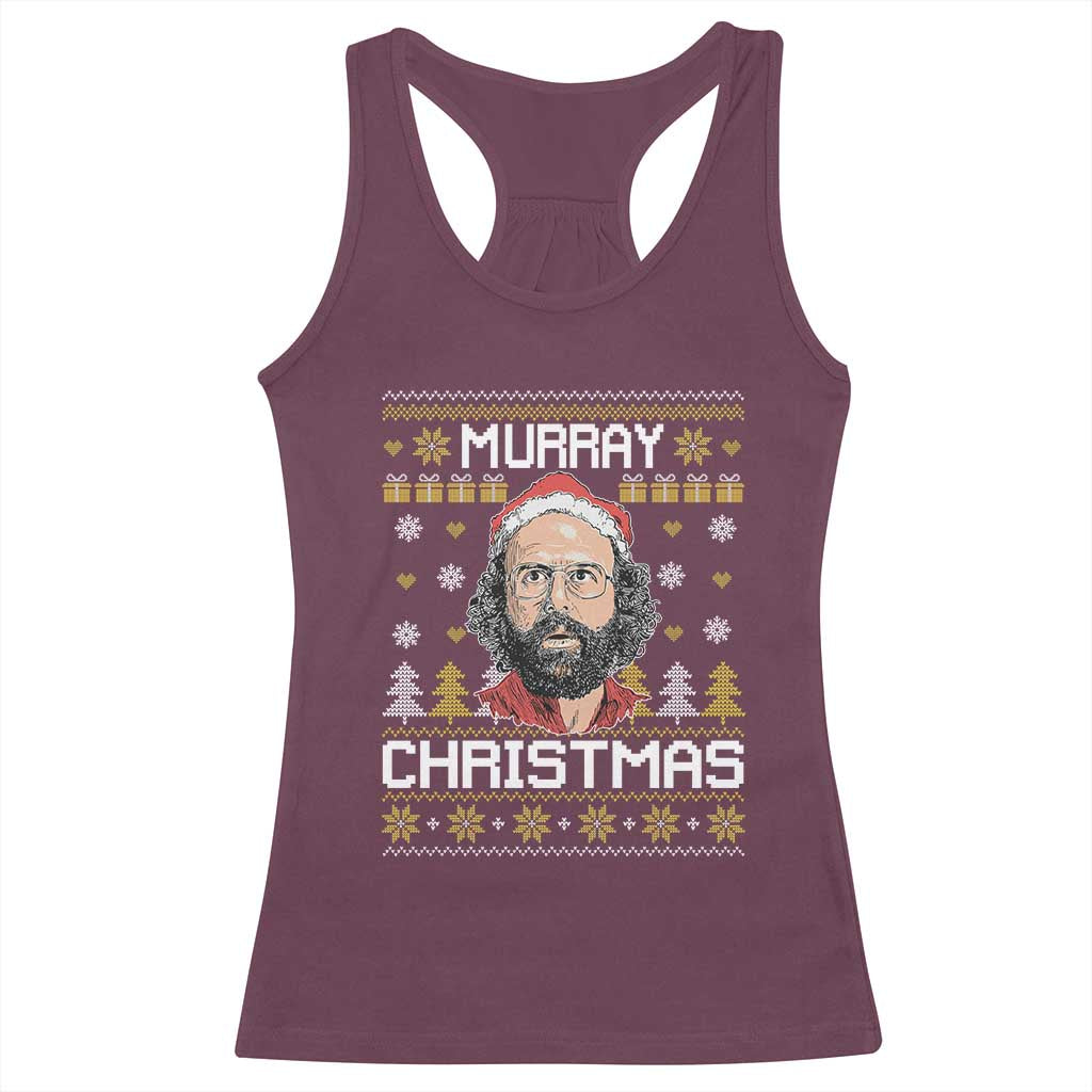 Funny Murray Christmas Racerback Tank Top Stranger Xmas Things Holiday Movie - Wonder Print Shop