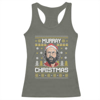 Funny Murray Christmas Racerback Tank Top Stranger Xmas Things Holiday Movie - Wonder Print Shop