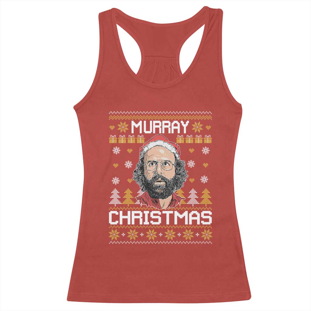Funny Murray Christmas Racerback Tank Top Stranger Xmas Things Holiday Movie - Wonder Print Shop