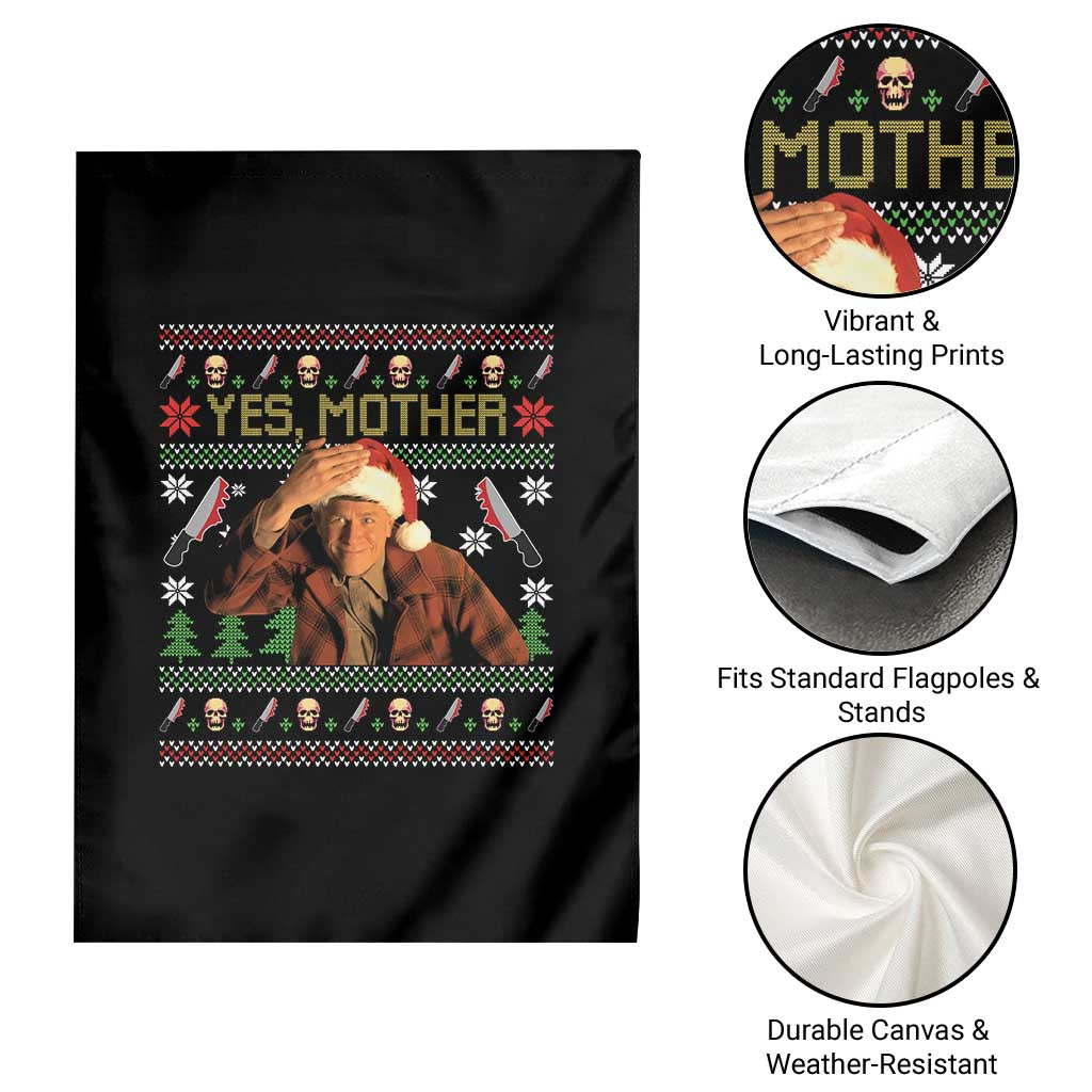 Ed Gein Christmas Garden Flag Funny Yes Mother Xmas Serial Killer - Wonder Print Shop
