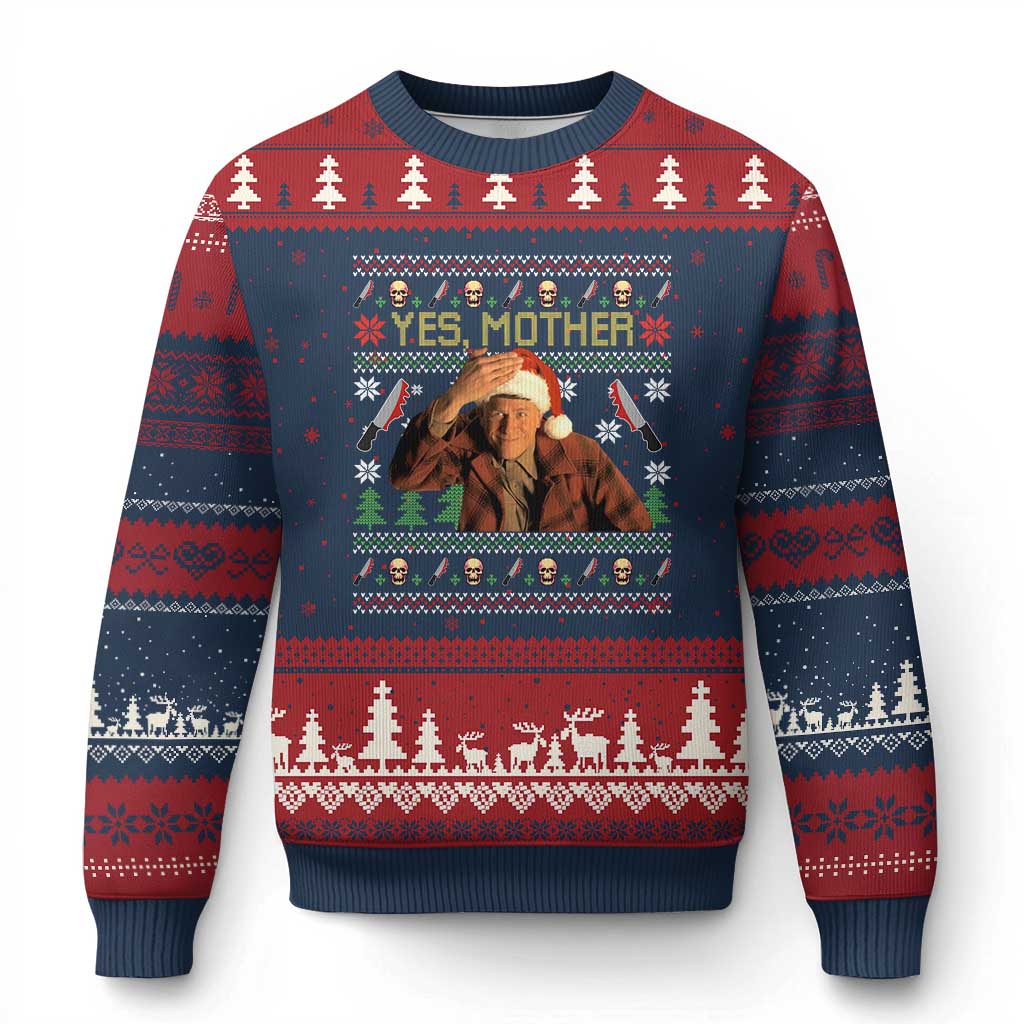 Ed Gein Xmas Ugly Christmas Sweater Funny Yes Mother Xmas Serial Killer - Wonder Print Shop