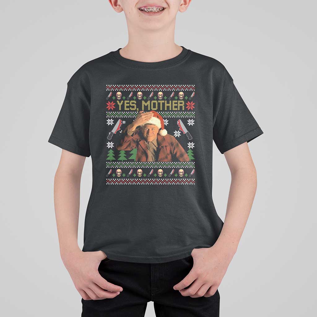 Ed Gein Christmas T Shirt For Kid Funny Yes Mother Xmas Serial Killer - Wonder Print Shop