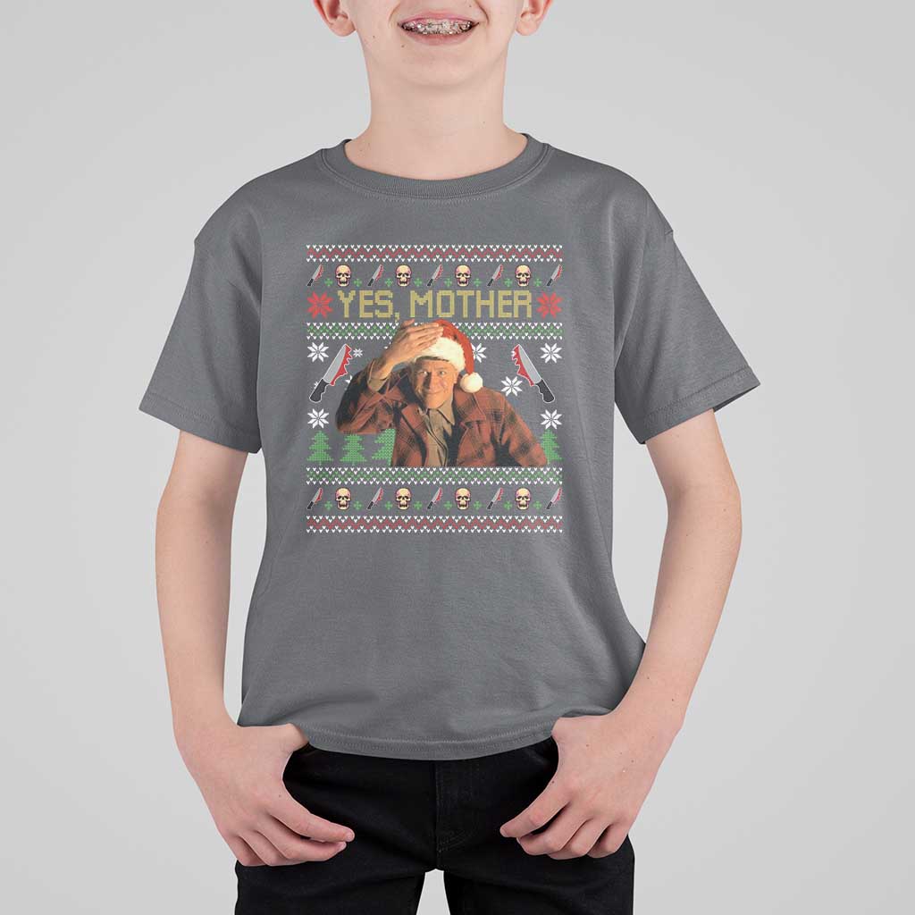 Ed Gein Christmas T Shirt For Kid Funny Yes Mother Xmas Serial Killer - Wonder Print Shop
