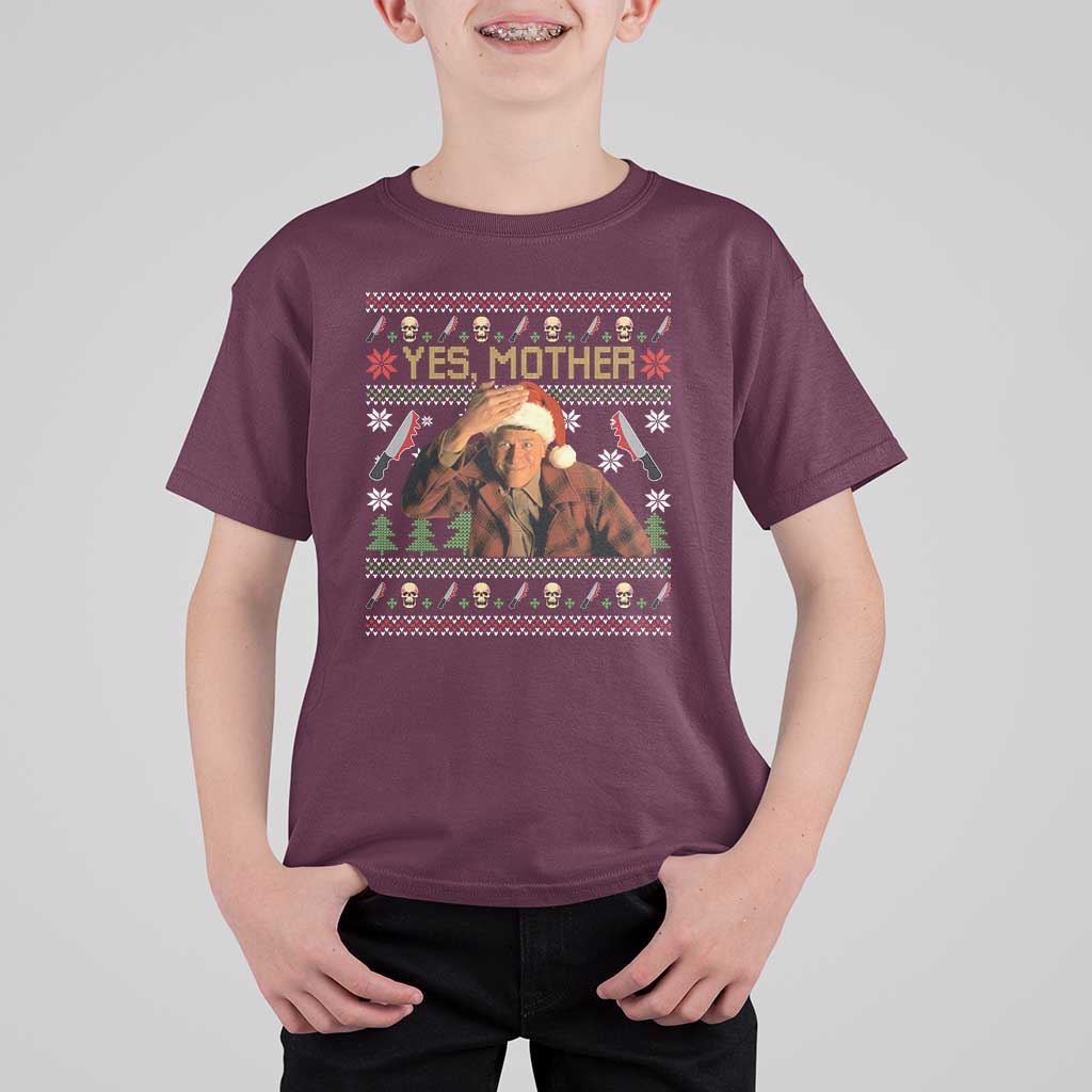 Ed Gein Christmas T Shirt For Kid Funny Yes Mother Xmas Serial Killer - Wonder Print Shop