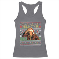 Ed Gein Christmas Racerback Tank Top Funny Yes Mother Xmas Serial Killer - Wonder Print Shop