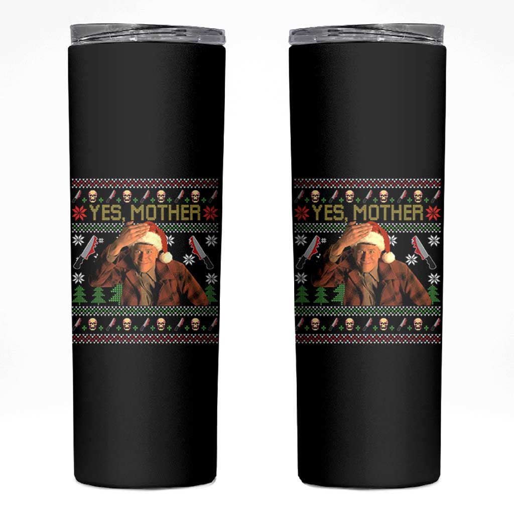 Ed Gein Christmas Skinny Tumbler Funny Yes Mother Xmas Serial Killer - Wonder Print Shop