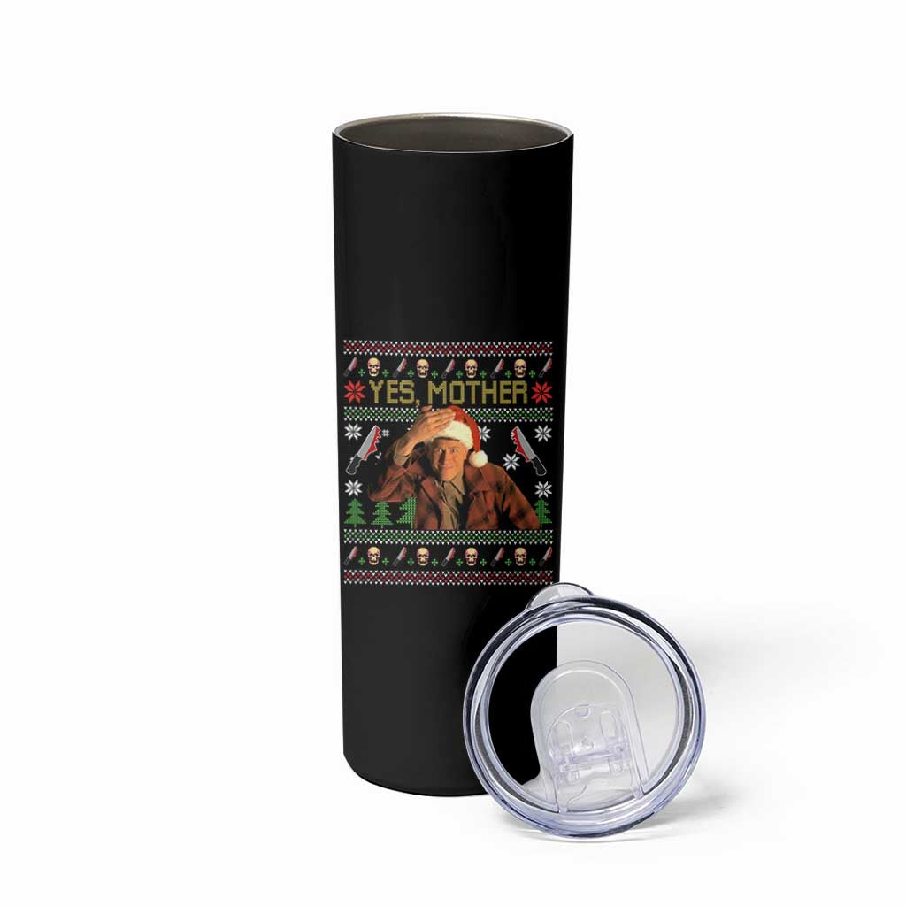 Ed Gein Christmas Skinny Tumbler Funny Yes Mother Xmas Serial Killer - Wonder Print Shop