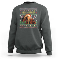 Ed Gein Christmas Sweatshirt Funny Yes Mother Xmas Serial Killer - Wonder Print Shop