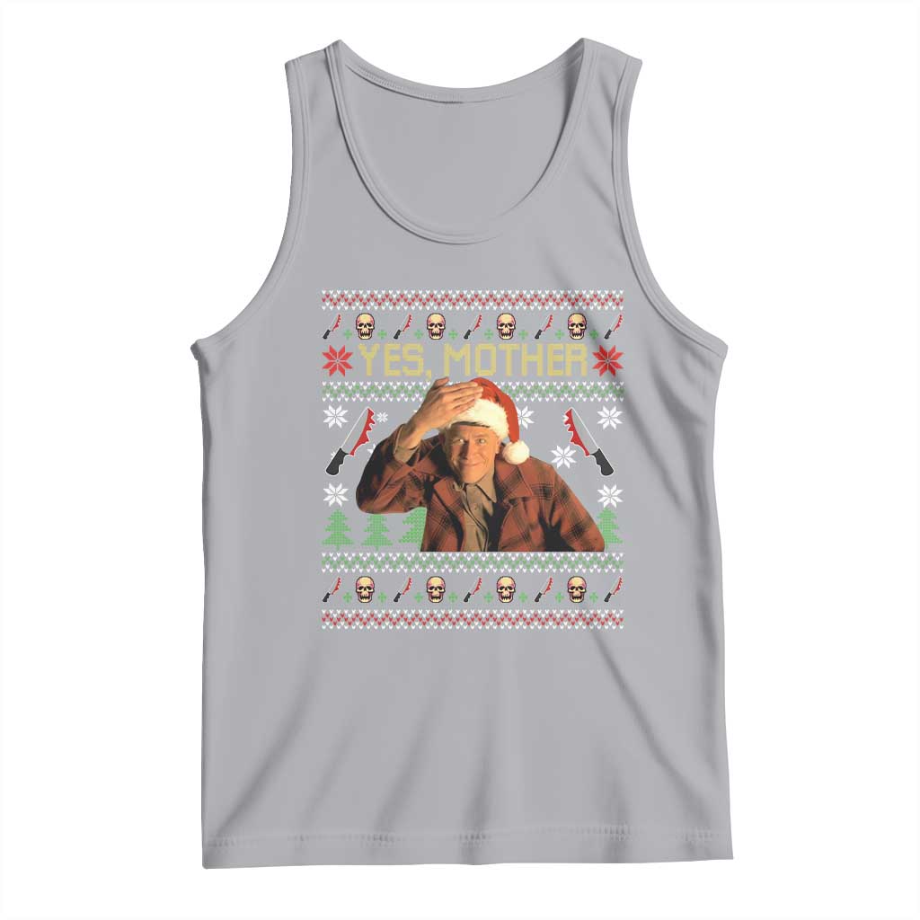 Ed Gein Christmas Tank Top Funny Yes Mother Xmas Serial Killer - Wonder Print Shop