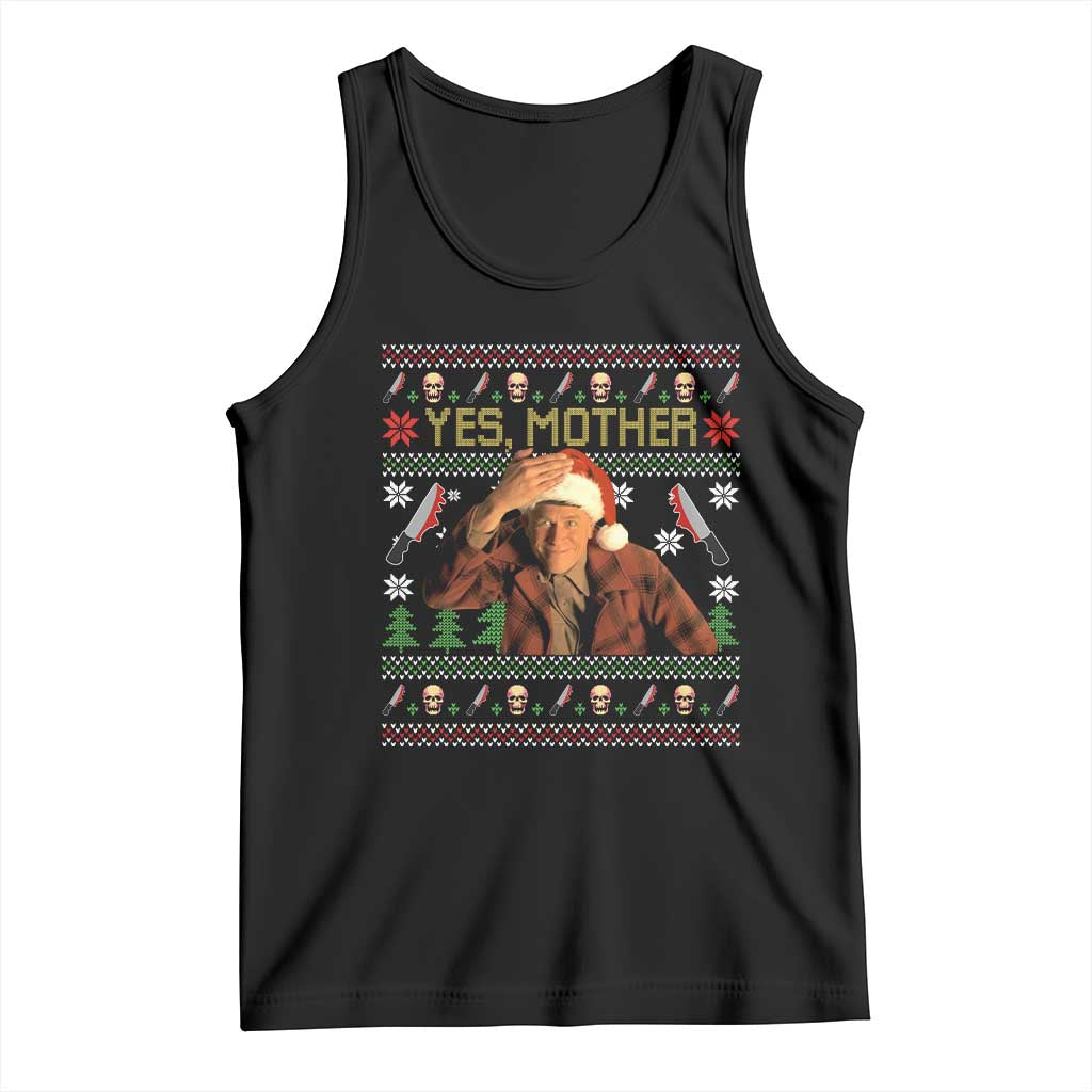 Ed Gein Christmas Tank Top Funny Yes Mother Xmas Serial Killer - Wonder Print Shop