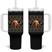 Ed Gein Christmas Tumbler With Handle Funny Yes Mother Xmas Serial Killer - Wonder Print Shop