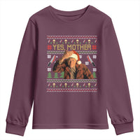 Ed Gein Christmas Youth Sweatshirt Funny Yes Mother Xmas Serial Killer - Wonder Print Shop