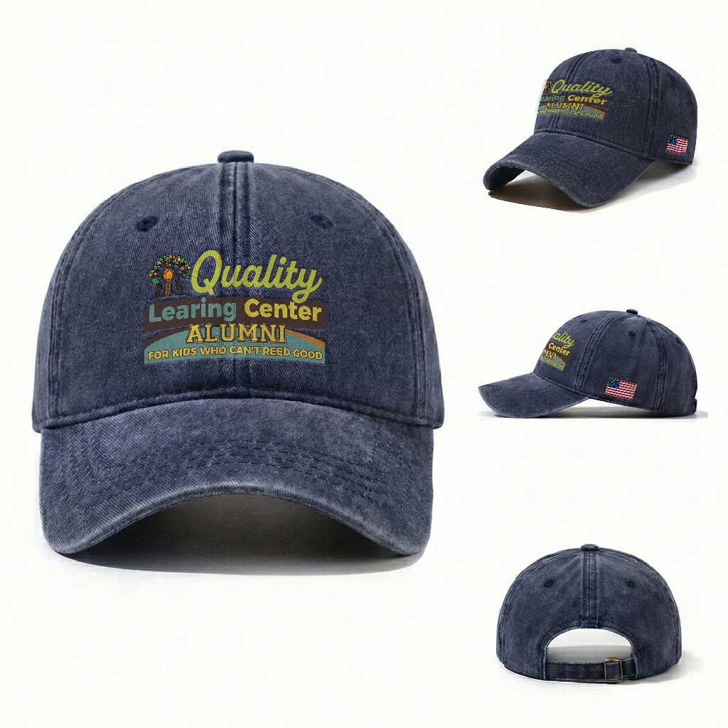 Funny Minnesota Learing Center Alumni For Kids Who Cant Reed Good Washed Cotton Baseball Cap