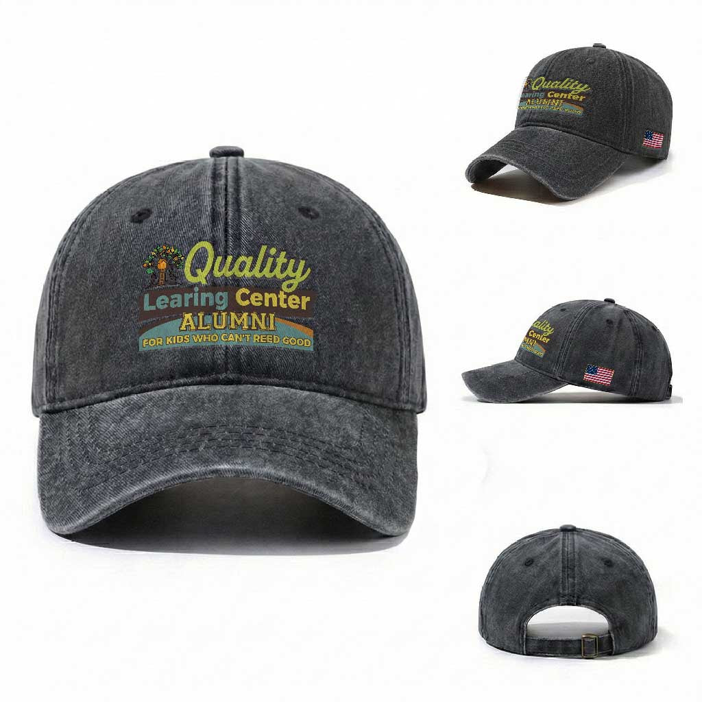 Funny Minnesota Learing Center Alumni For Kids Who Cant Reed Good Washed Cotton Baseball Cap