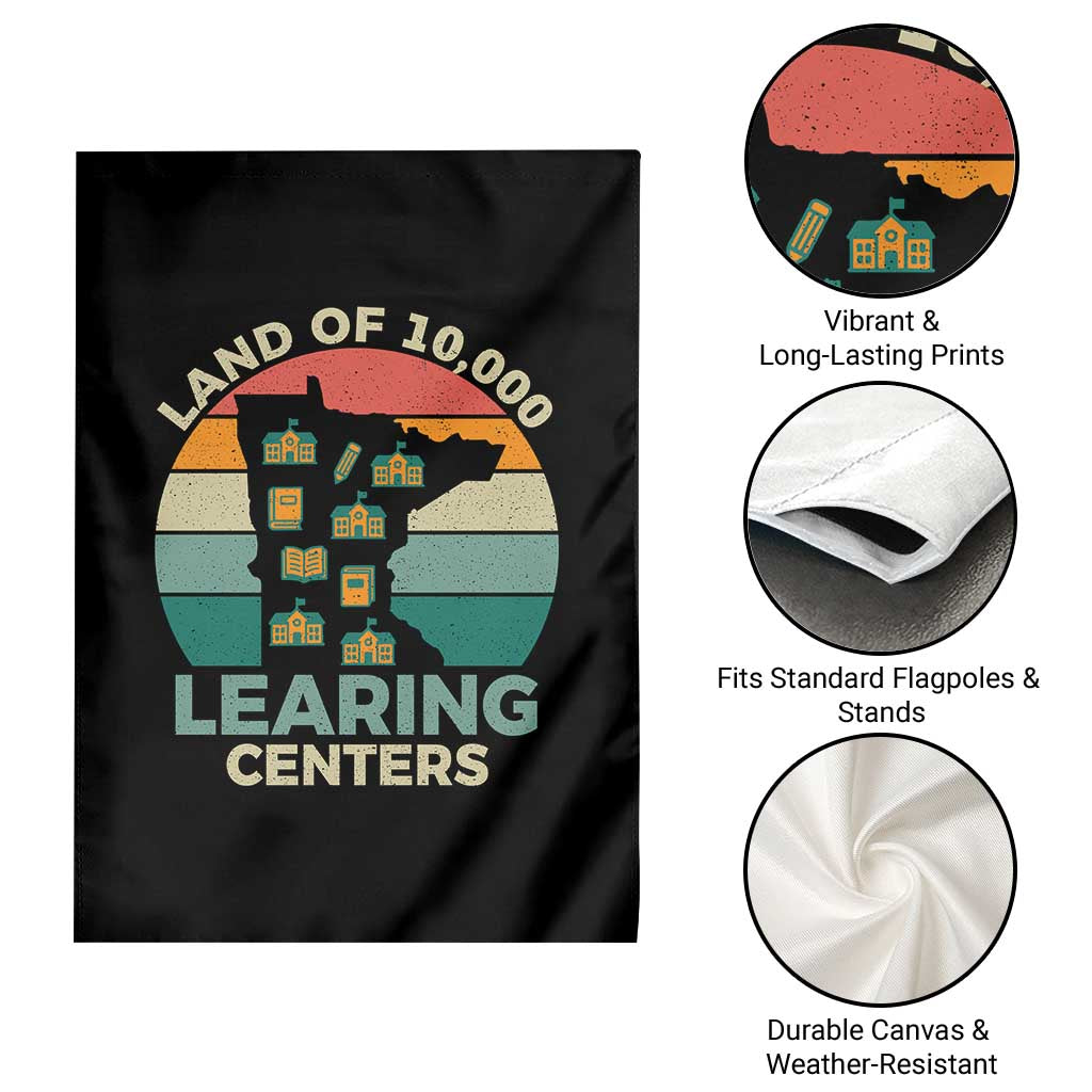 Funny Land Of 10000 Learing Center Garden Flag Anti Scam Awareness - Wonder Print Shop