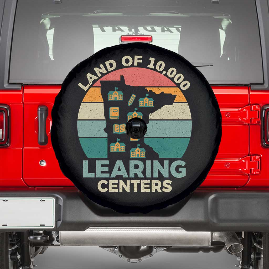 Funny Land Of 10000 Learing Center Spare Tire Cover Anti Scam Awareness - Wonder Print Shop