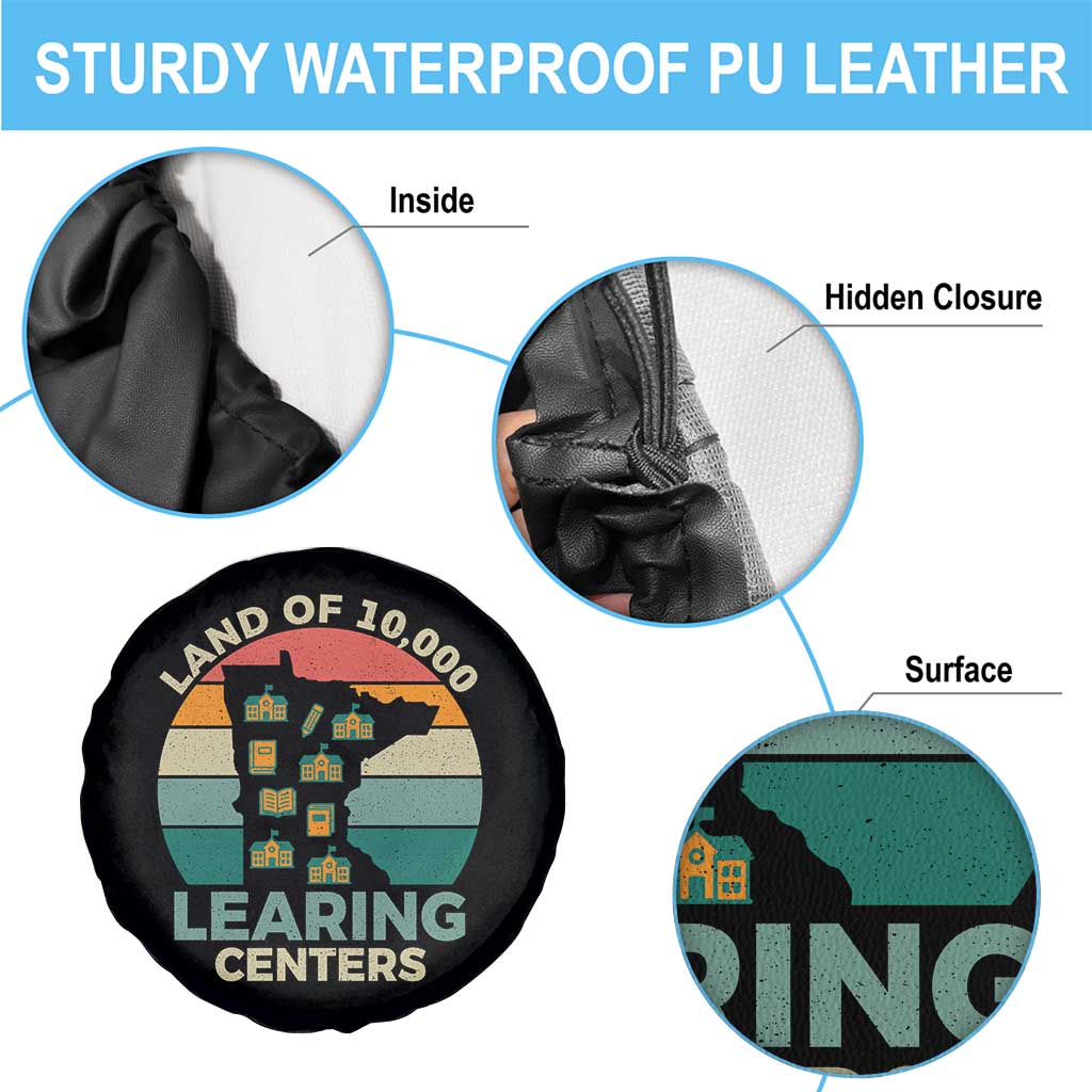Funny Land Of 10000 Learing Center Spare Tire Cover Anti Scam Awareness - Wonder Print Shop