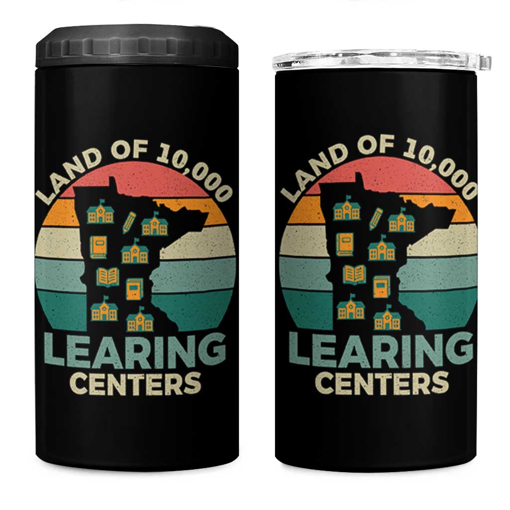 Funny Land Of 10000 Learing Center 4 in 1 Can Cooler Tumbler Anti Scam Awareness - Wonder Print Shop