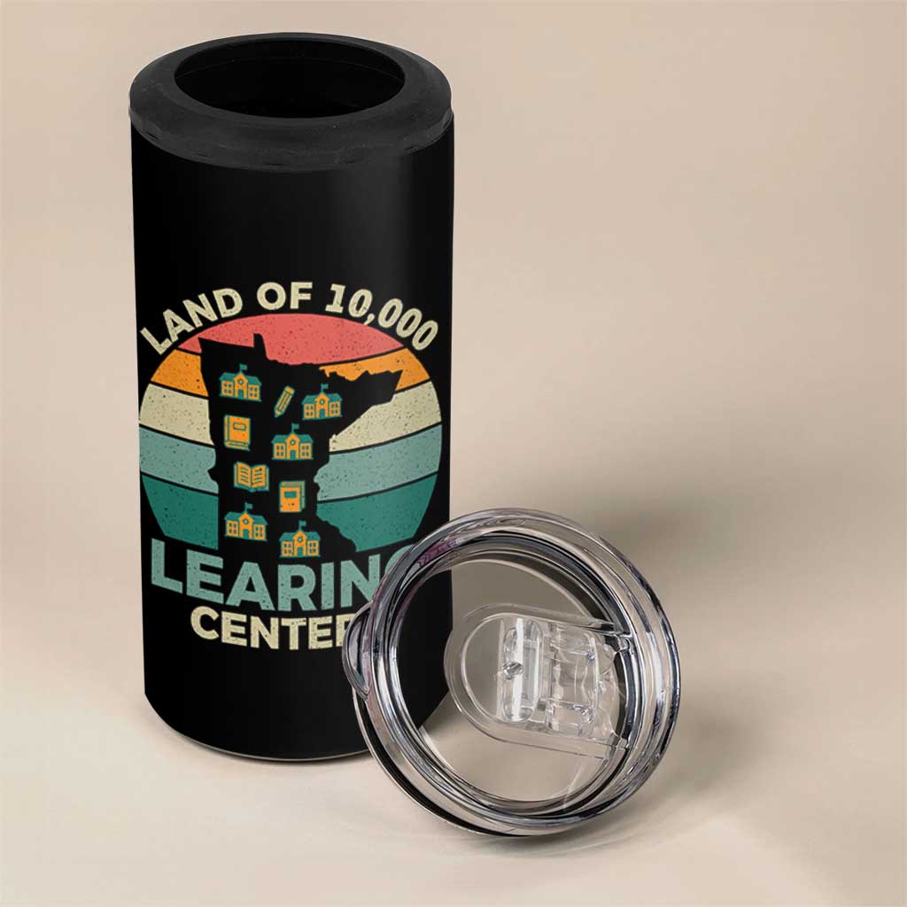 Funny Land Of 10000 Learing Center 4 in 1 Can Cooler Tumbler Anti Scam Awareness - Wonder Print Shop