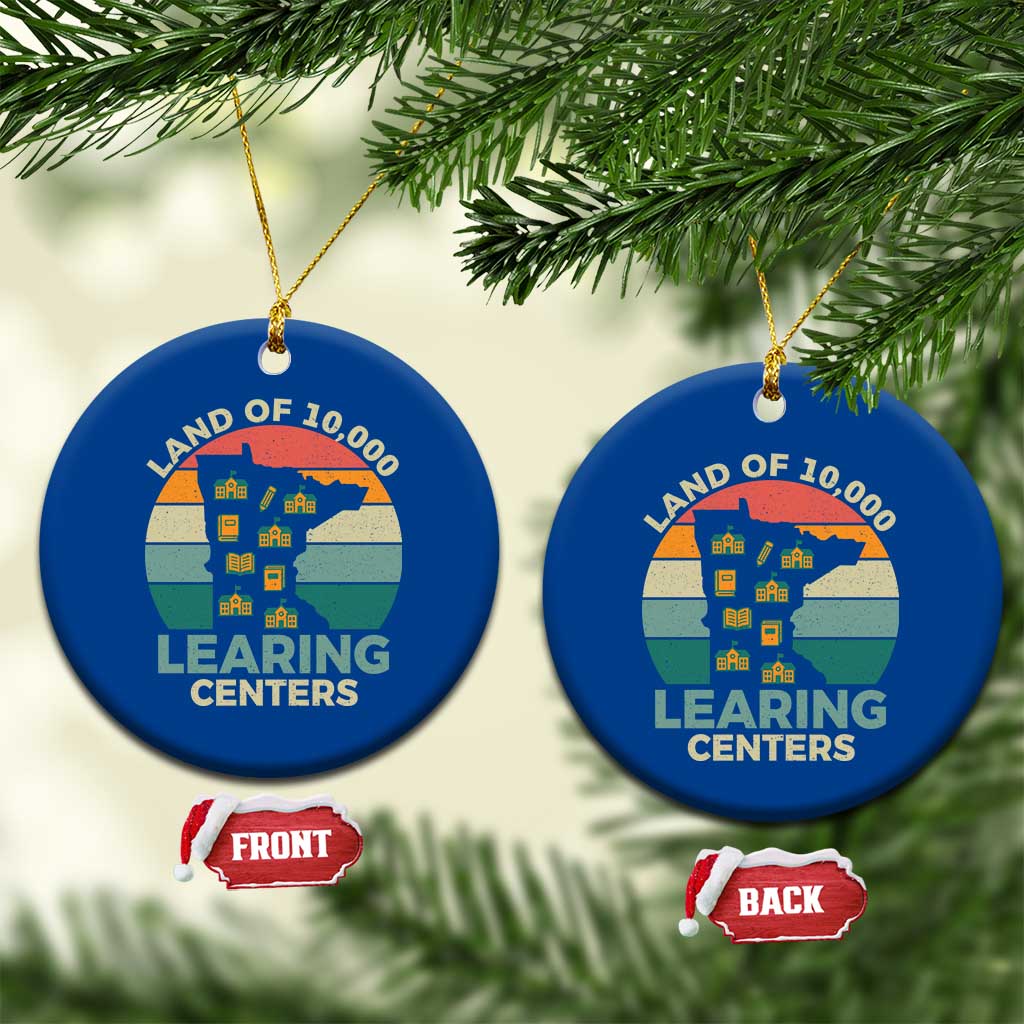 Funny Land Of 10000 Learing Center Ceramic Ornament Anti Scam Awareness - Wonder Print Shop