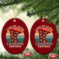 Funny Land Of 10000 Learing Center Ceramic Ornament Anti Scam Awareness - Wonder Print Shop