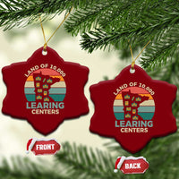 Funny Land Of 10000 Learing Center Ceramic Ornament Anti Scam Awareness - Wonder Print Shop