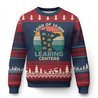 Funny Land Of 10000 Learing Center Ugly Christmas Sweater Anti Scam Awareness - Wonder Print Shop
