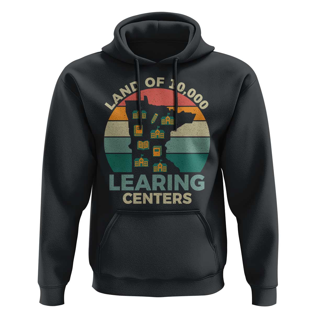 Funny Land Of 10000 Learing Center Hoodie Anti Scam Awareness - Wonder Print Shop