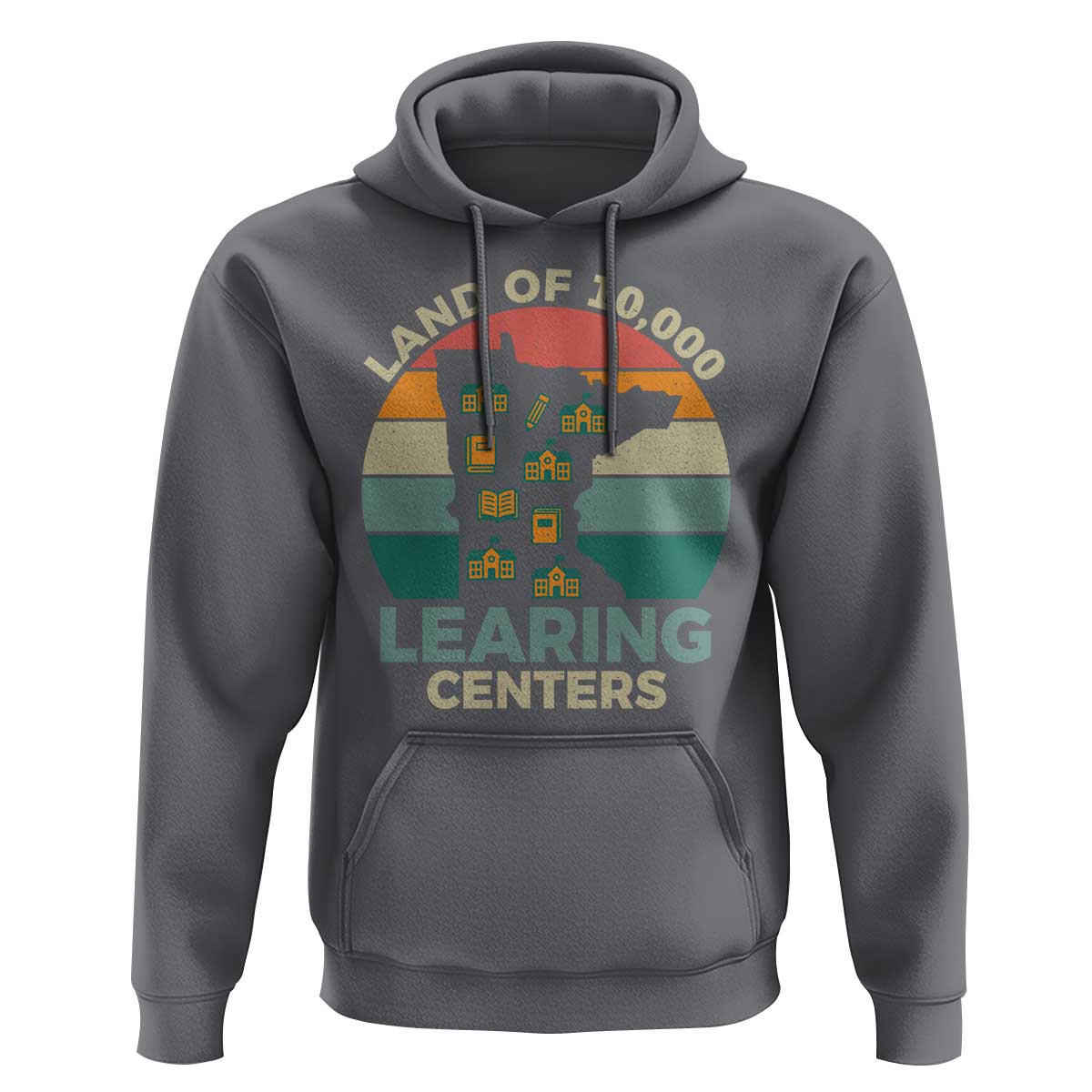 Funny Land Of 10000 Learing Center Hoodie Anti Scam Awareness - Wonder Print Shop