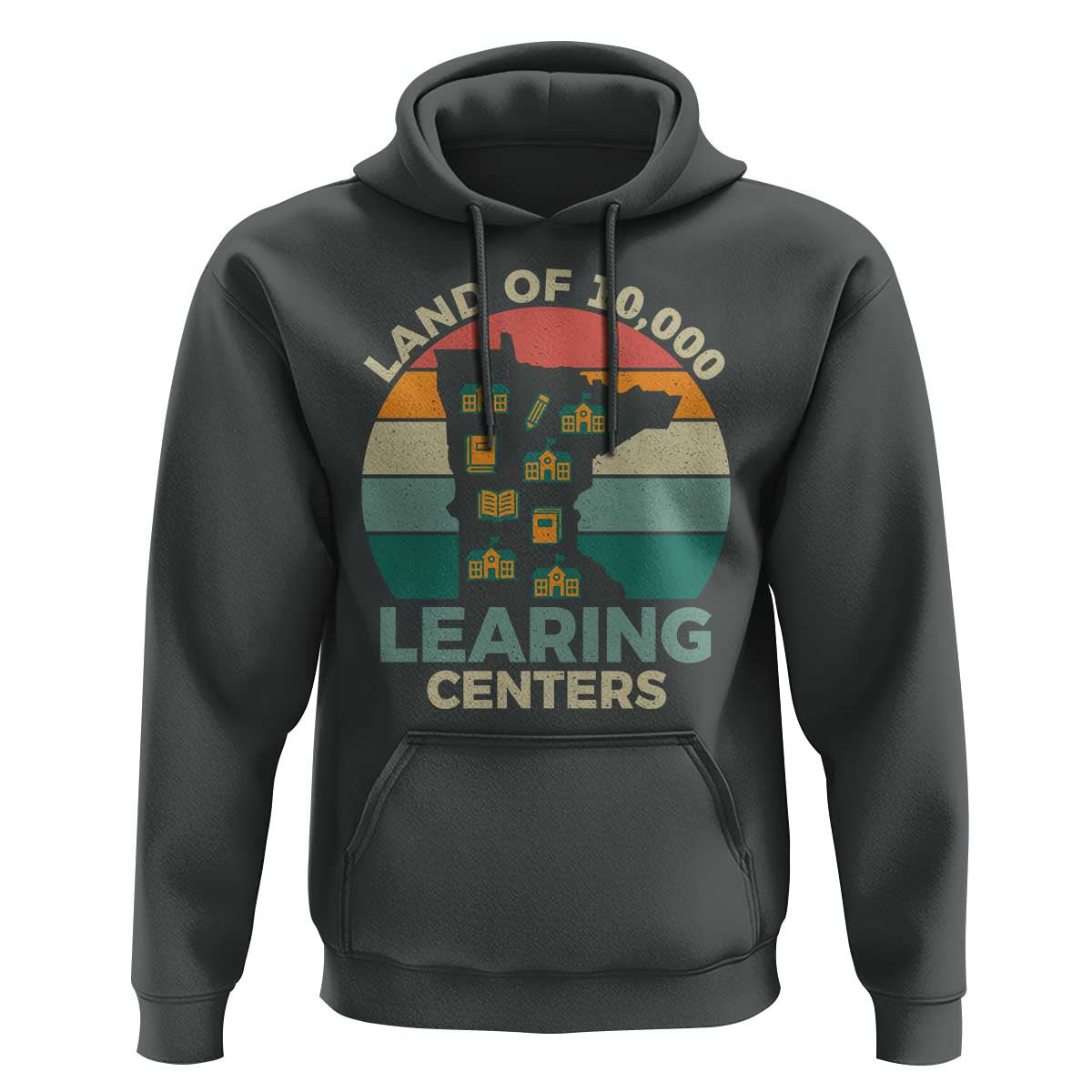 Funny Land Of 10000 Learing Center Hoodie Anti Scam Awareness - Wonder Print Shop