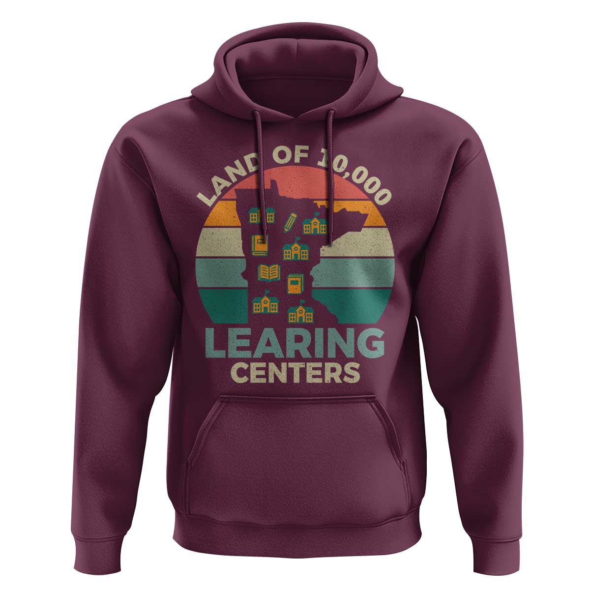Funny Land Of 10000 Learing Center Hoodie Anti Scam Awareness - Wonder Print Shop