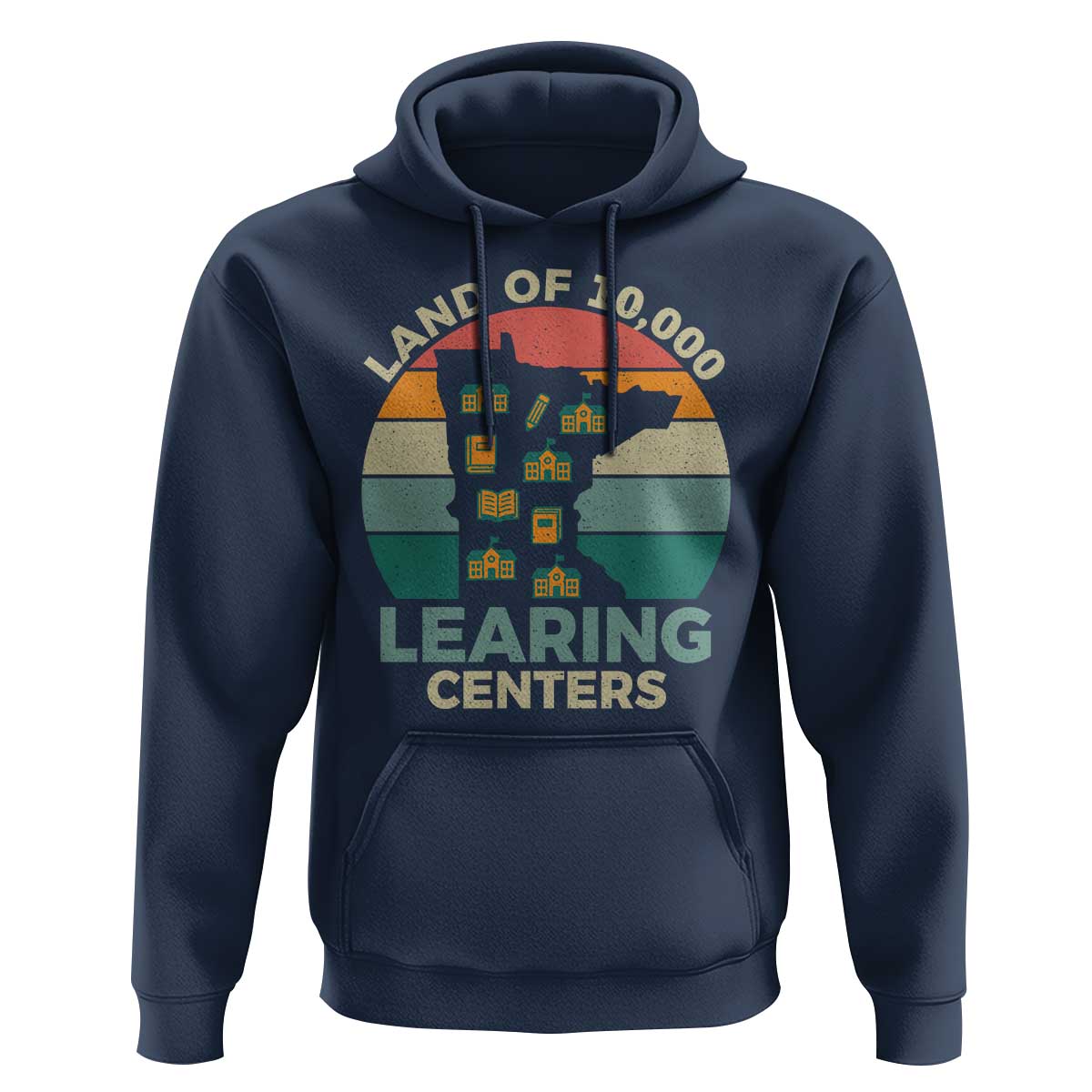 Funny Land Of 10000 Learing Center Hoodie Anti Scam Awareness - Wonder Print Shop