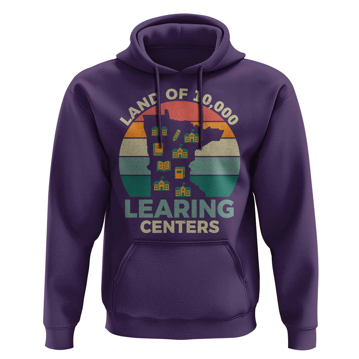 Funny Land Of 10000 Learing Center Hoodie Anti Scam Awareness - Wonder Print Shop