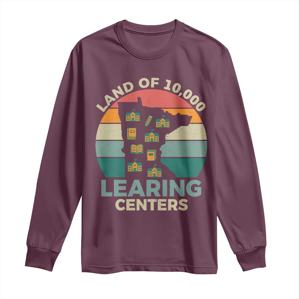 Funny Land Of 10000 Learing Center Long Sleeve Shirt Anti Scam Awareness - Wonder Print Shop