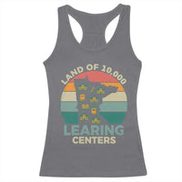 Funny Land Of 10000 Learing Center Racerback Tank Top Anti Scam Awareness - Wonder Print Shop