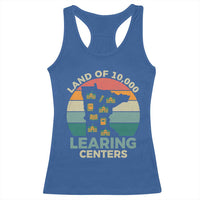 Funny Land Of 10000 Learing Center Racerback Tank Top Anti Scam Awareness - Wonder Print Shop