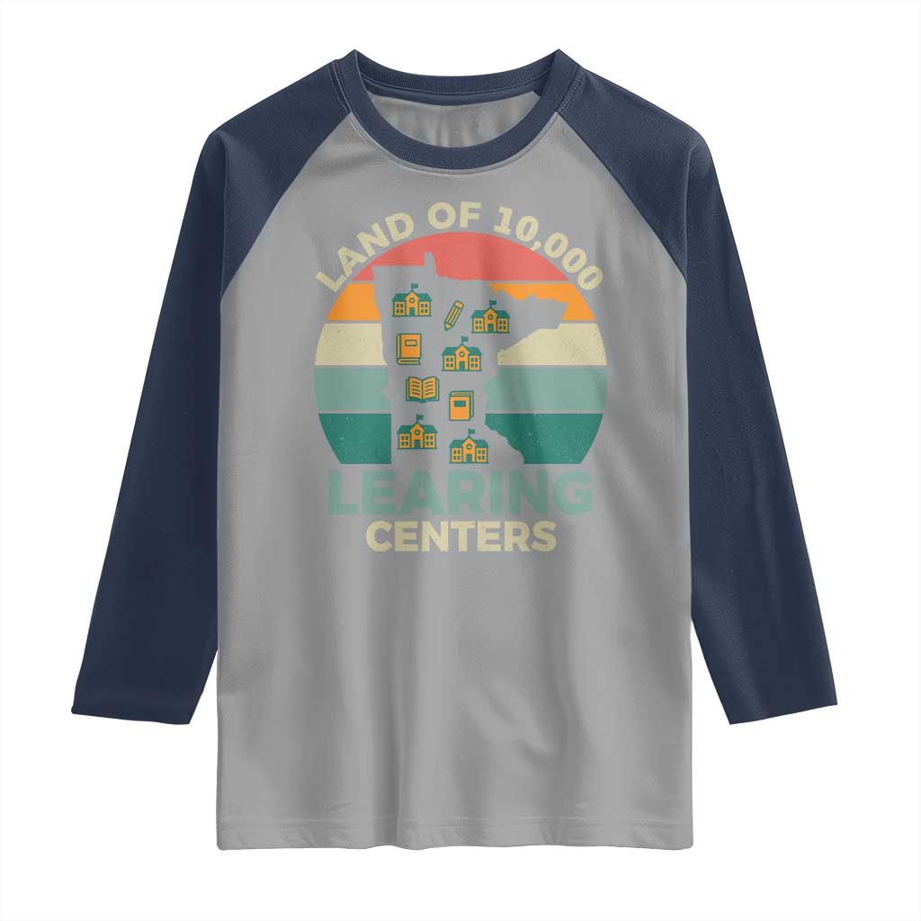 Funny Land Of 10000 Learing Center Raglan Shirt Anti Scam Awareness - Wonder Print Shop