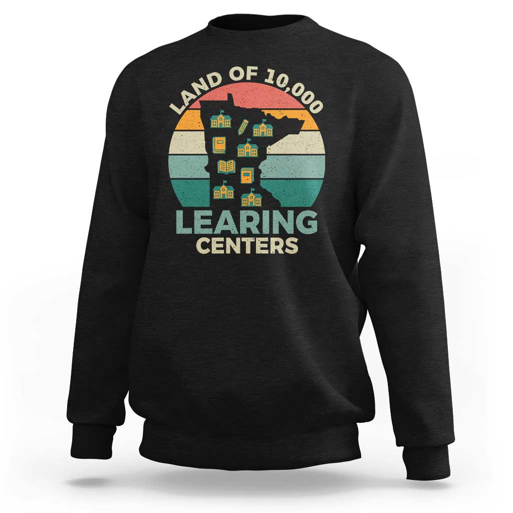 Funny Land Of 10000 Learing Center Sweatshirt Anti Scam Awareness - Wonder Print Shop