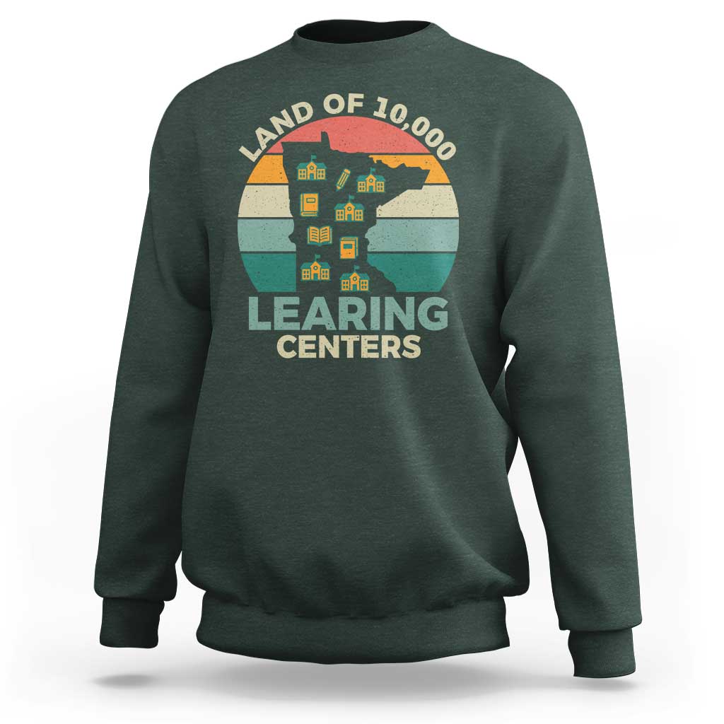 Funny Land Of 10000 Learing Center Sweatshirt Anti Scam Awareness - Wonder Print Shop