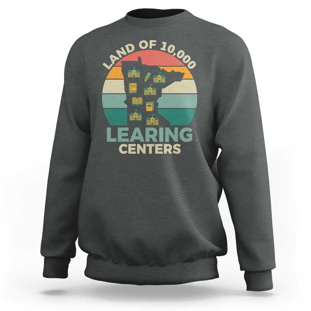 Funny Land Of 10000 Learing Center Sweatshirt Anti Scam Awareness - Wonder Print Shop