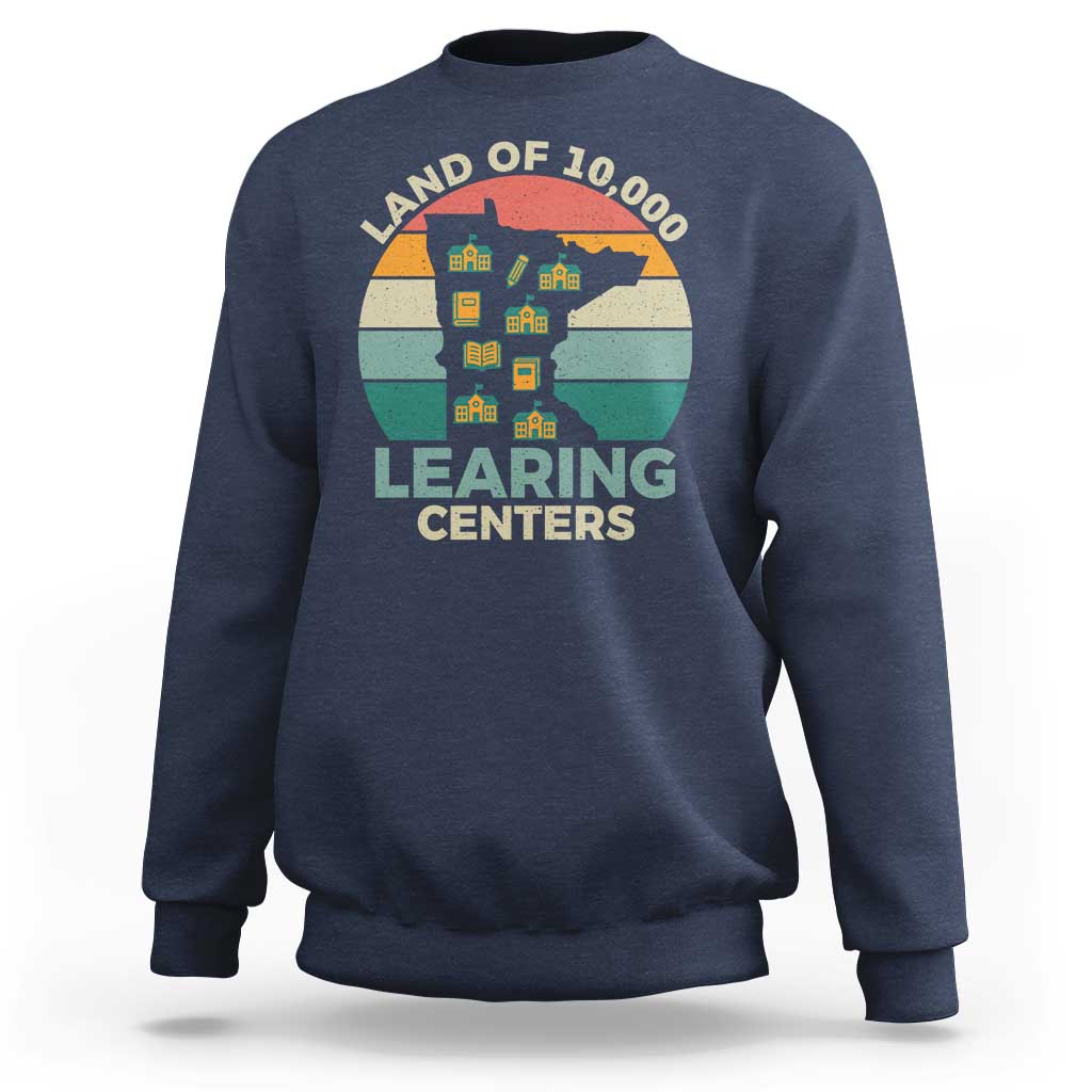 Funny Land Of 10000 Learing Center Sweatshirt Anti Scam Awareness - Wonder Print Shop