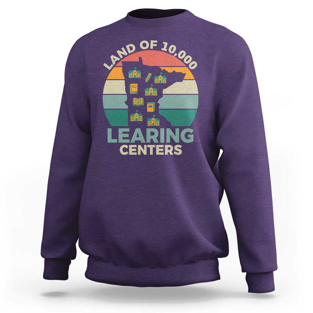 Funny Land Of 10000 Learing Center Sweatshirt Anti Scam Awareness - Wonder Print Shop
