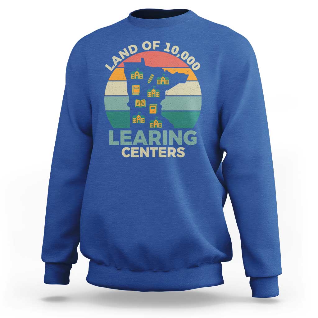 Funny Land Of 10000 Learing Center Sweatshirt Anti Scam Awareness - Wonder Print Shop